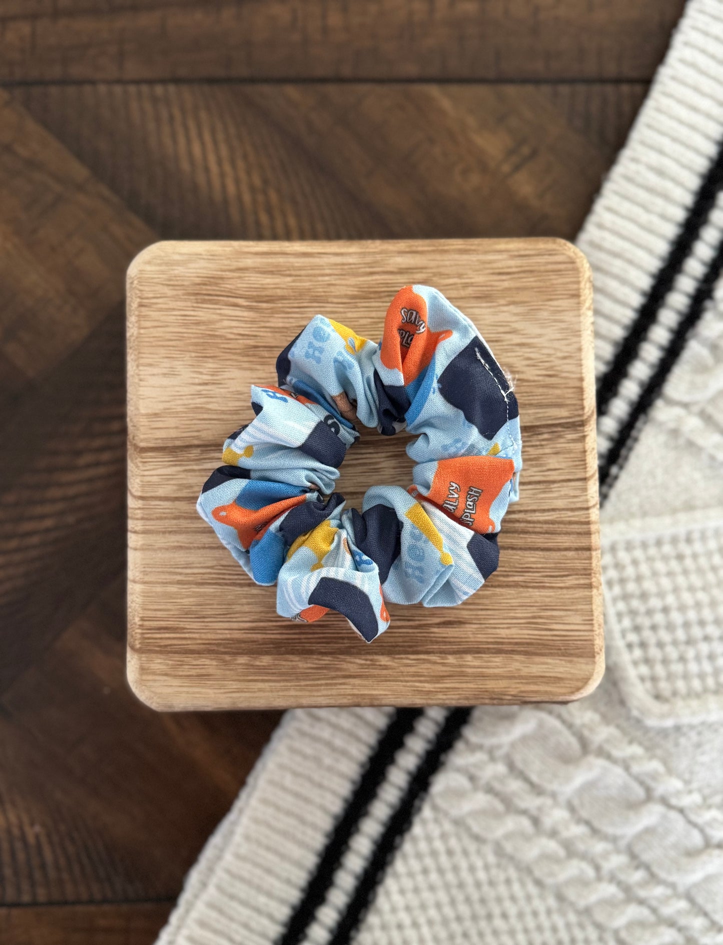 Boys in Blue Scrunchie
