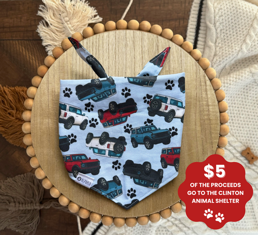 Bronco Bandana | Car Enthusiast
Themed Tie On Bandana