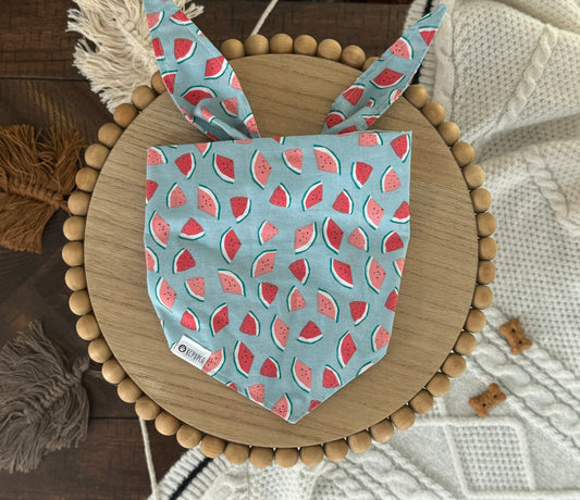 Watermelon Sugar Bandana | Watermelon Slices Tie On Bandana