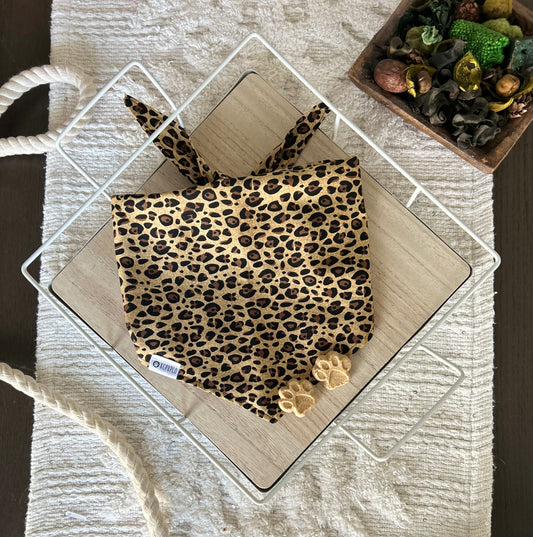 Chanel Bandana | Leopard Print Tie On Bandana