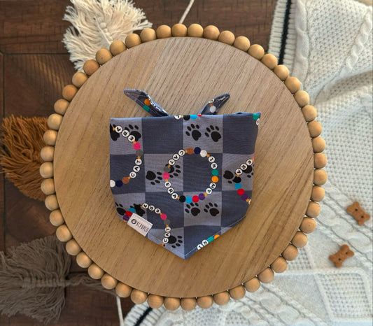 In My Cat Era Bandana | Friendship Bracelet Themed Tie On Cotton Bandana