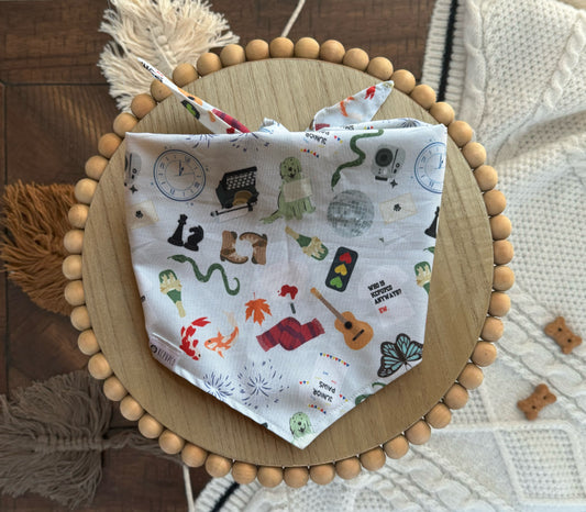 Long Live Bandana | Pop Culture Eras Themed Tie On Cotton Bandana