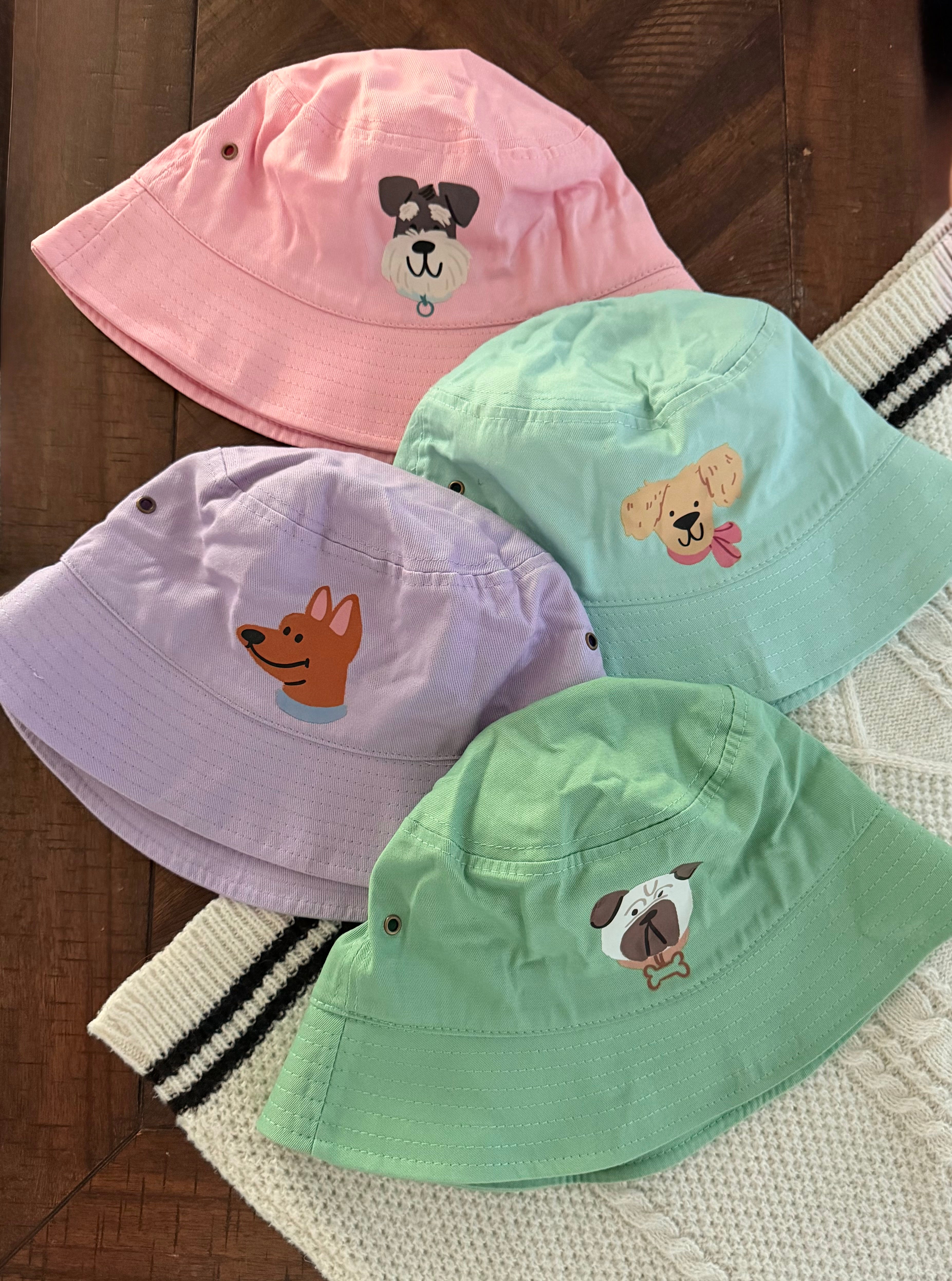Pup Crew Bucket Hats | Dog Days Pastel