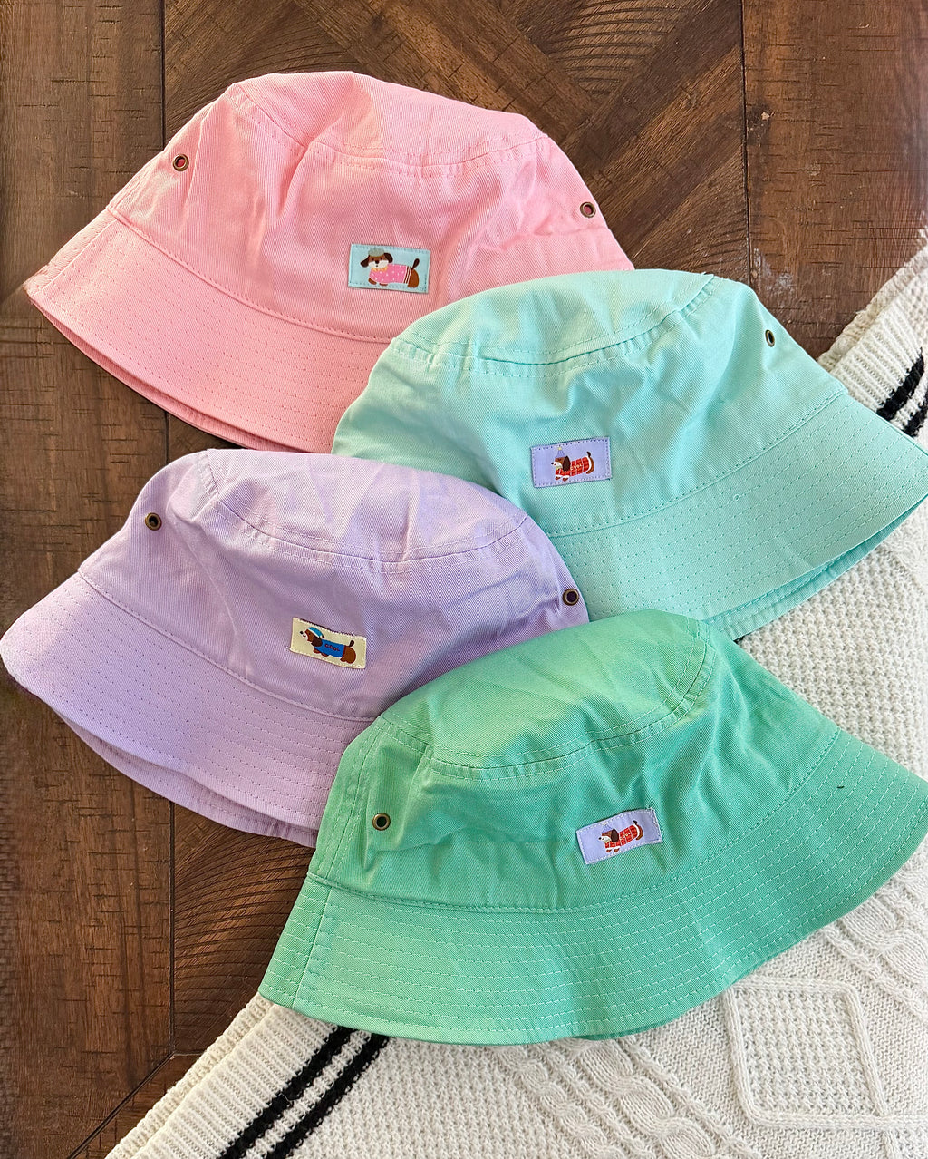 Pup Crew Bucket Hats | Happy Doxies
