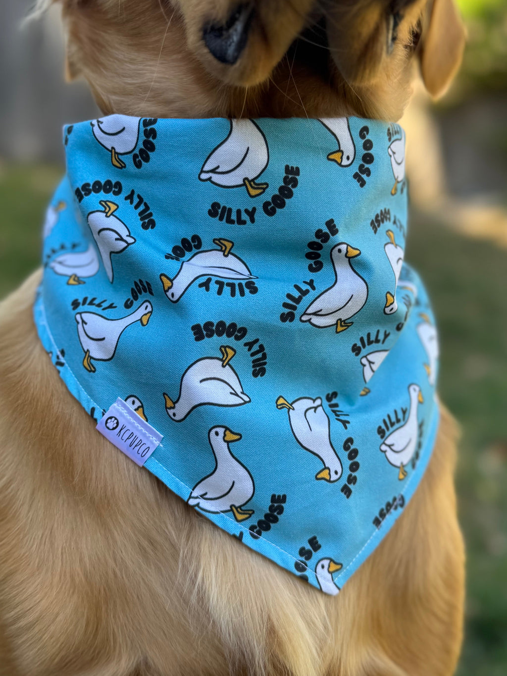 Silly Goose Bandana | Silly Geese Bird Tie On Cotton Bandana