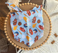 Not My First Ballgame Bandana | KC Ballpark Food Icons Tie On Cotton Bandana