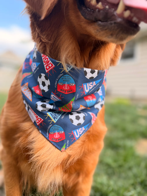 Futbol is Life Bandana | World Soccer Themed Tie On Cotton Bandana