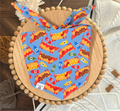 Coney Island Bandana | Cute Weiner Dogs In Hot Dog Bun on Cotton Tie On Bandana