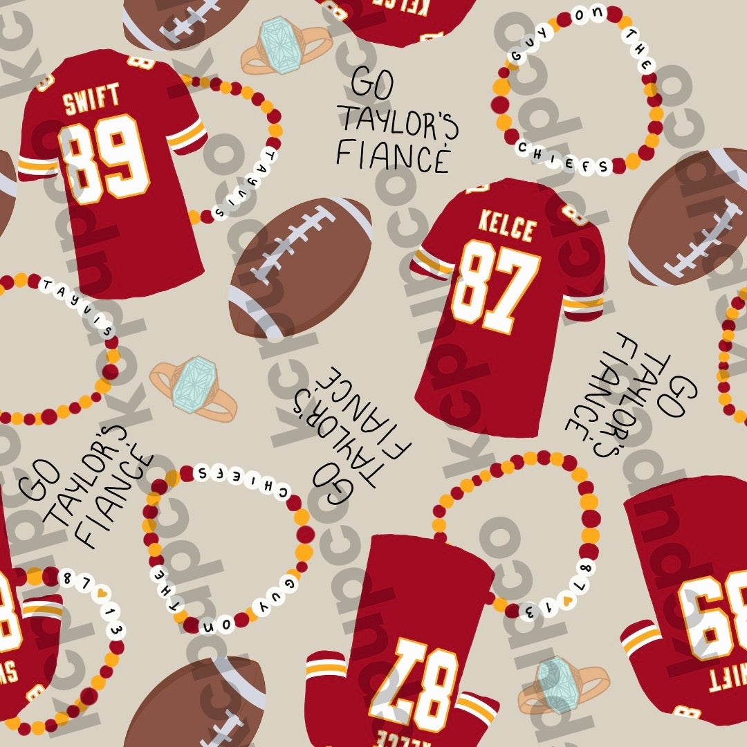 So High School Bandana (The Engagement Edit) | KC Football Themed With Friendship Bracelets Tie On Bandana