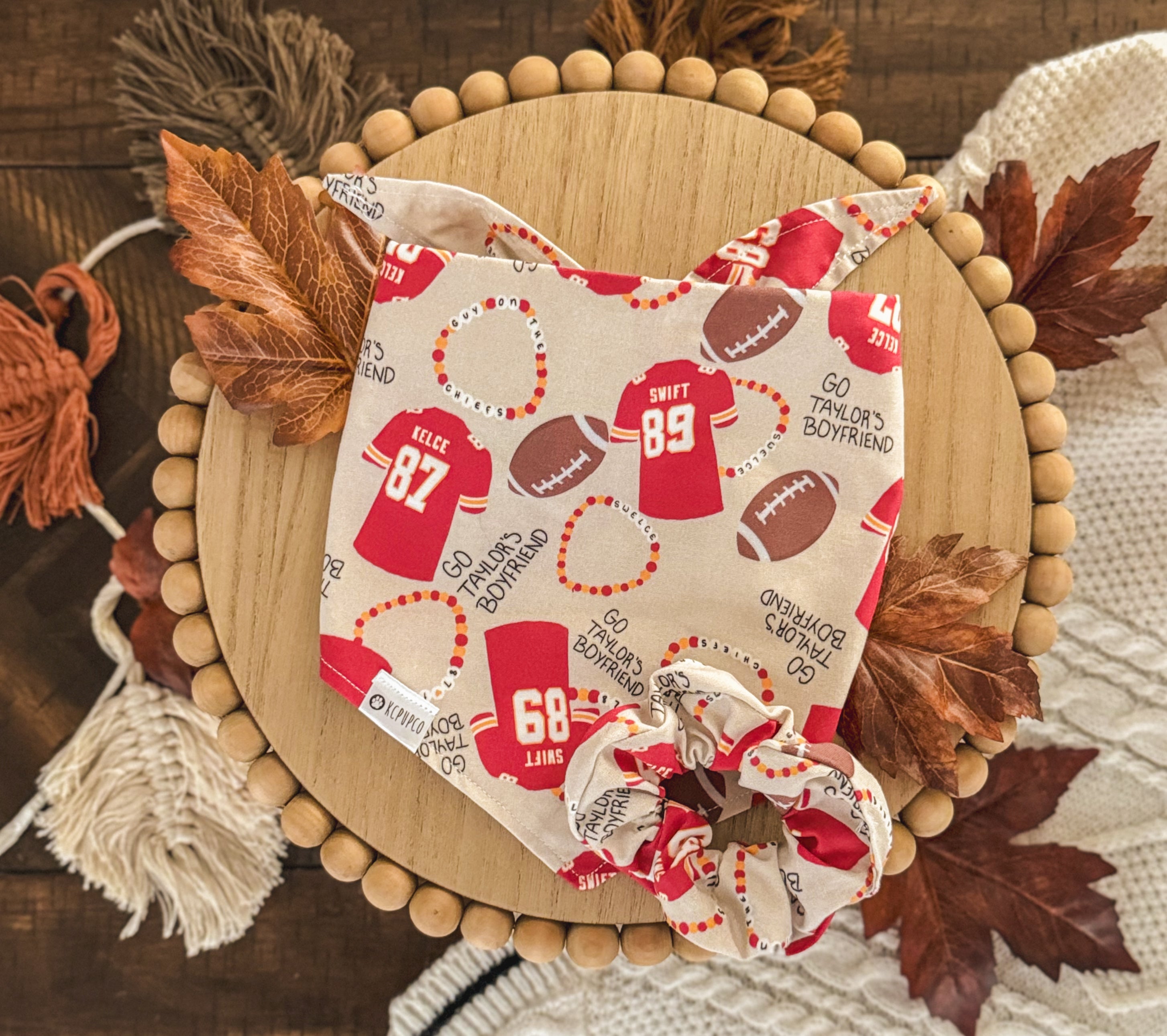 So High School Bandana | KC Football Themed With Friendship Bracelets Tie On Bandana